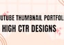 design viral youtube thumbnails for gaming, crypto and vlogs